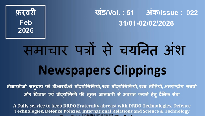 DRDO News - 31 January to 02 February 2026