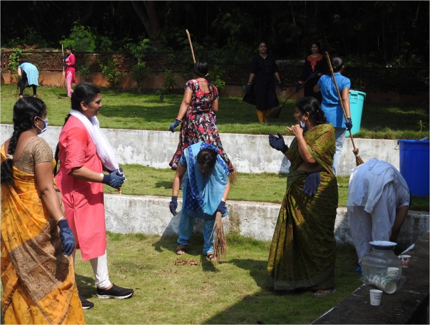 Mahila Kalyan Manch, NSTL participation during Shramdaan at NSTL Residential Campus.