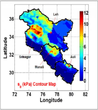Ground Snow Load Map for Himalaya