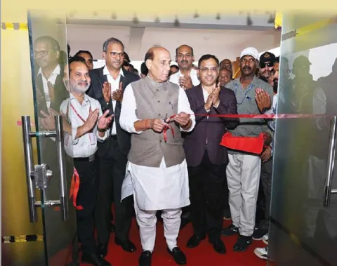 Raksha Mantri inaugurates Advanced Weapon System complex at Hyderabad