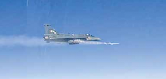 Tejas LCA Af Mk1 Test-Fires Beyond Visual Range Air-To-Air Missile