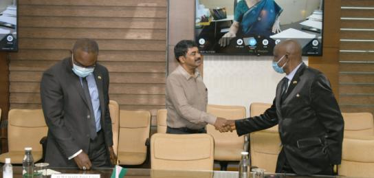High-level Meeting of Nigerian delegation with Chairman DRDO