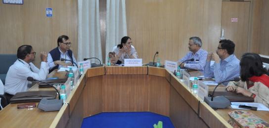 Dr Hina Gokhale, former DG (HR) interacting during the HR cluster council meeting