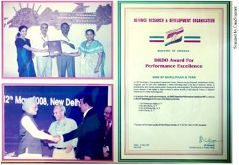 DRDO Award for Performance Excellence for Tarang - 2007